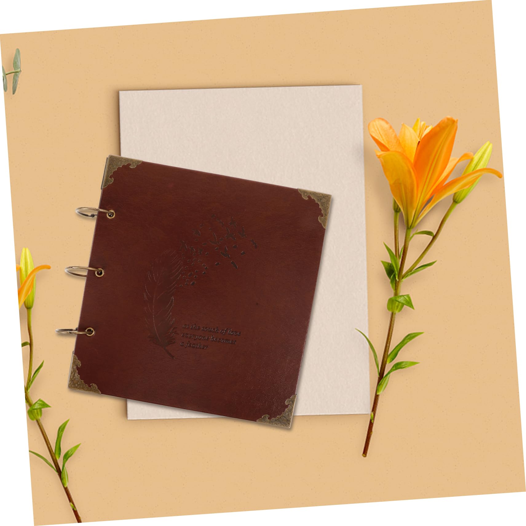 Álbum De Fotos De Piel Pu Álbum De Recuerdos De Boda y Graduación Vintage Para Scrapbooking y Personalización De Memorias
