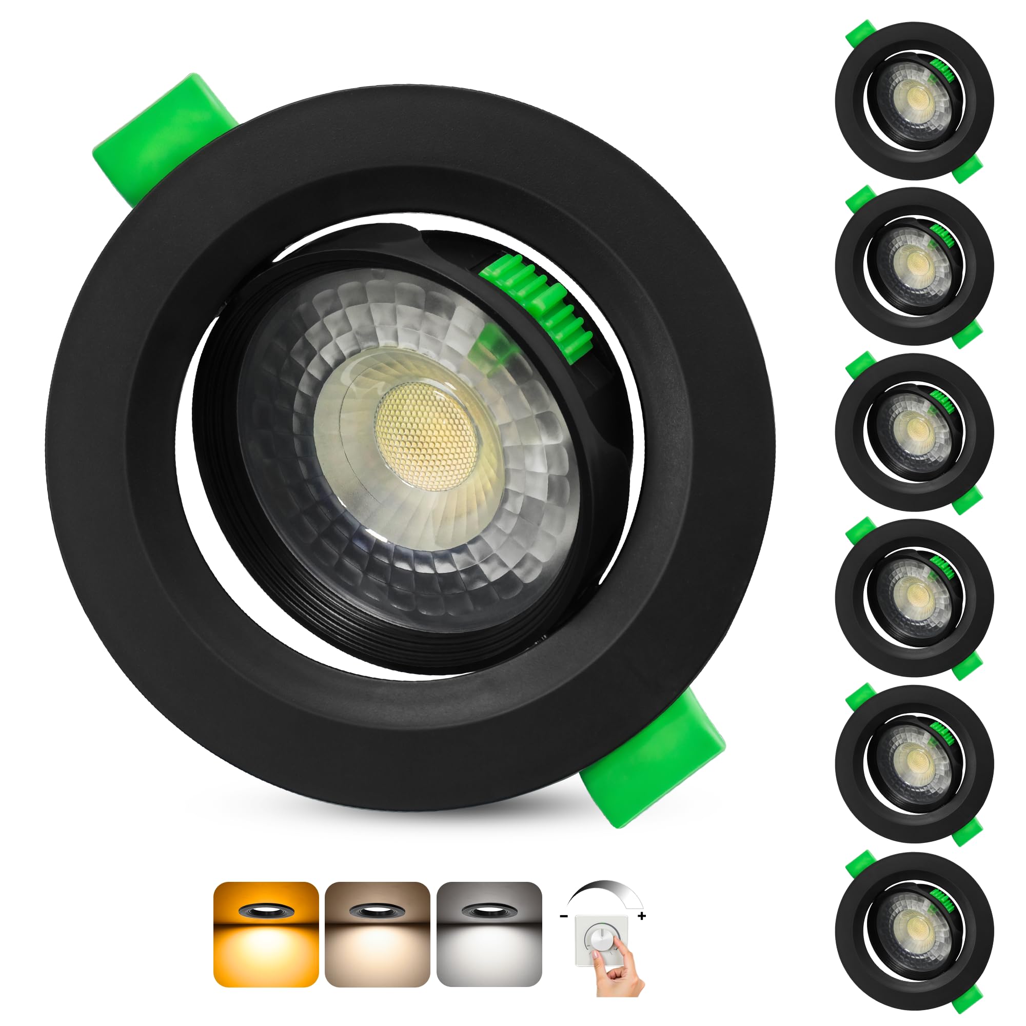 Aulaiyi LED Einbaustrahler 230V Dimmbar