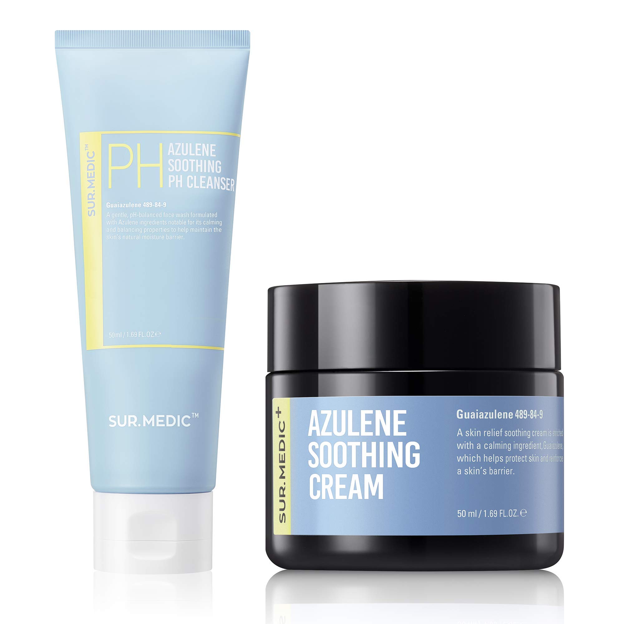 Amazon.com: SUR.MEDIC+ Azulene Soothing Korean Skincare set: PH