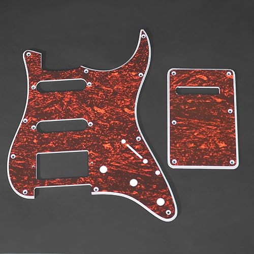 Miniatura 84 de SAPHUE TL Pickguard - Agujero de recogida de bobina individual de 3 capas, agujero de 8 tornillos, placa de rascar para guitarras eléctricas