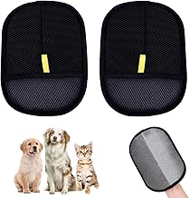 2 Stück Doppelseitige Haustierpflegehandschuhe, Handschuhe zur statischen Entfernung Von Tierhaaren wiederverwendbare antistatische, für Waschen Enthaaren Pflege, für Katzen und Hunde
