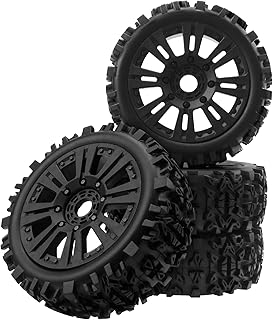 HIRCQOO RC 1/8 Off-Road Buggy Tires OD 4.7