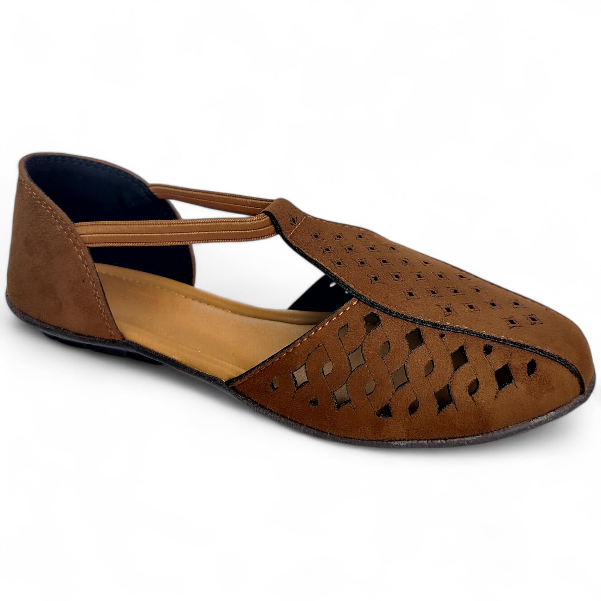 WESTOES Ladies/Women Sandal | 100% Faux Suede Leather | Budget-Friendly | Extra Cushion | Designed to be lightweight | Durable Material | Flat Heel | T-strap (WL02)-picture-56