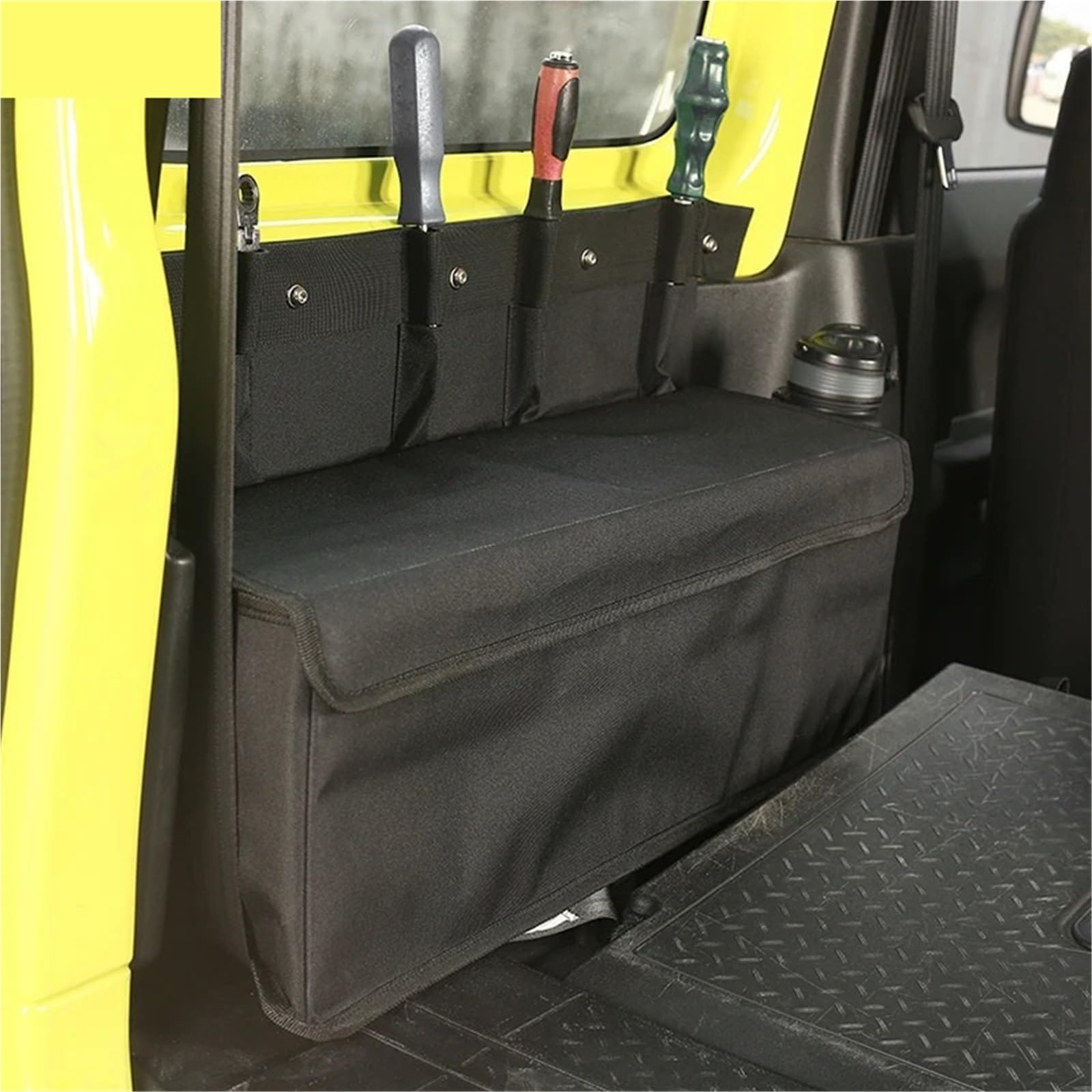 Organizer boczny bagażnika, tylny schowek na ładunek, wielofunkcyjny pojemnik do przechowywania, pasuje do akcesoriów samochodowych Suzuki Jimny Organizer wzmocniony