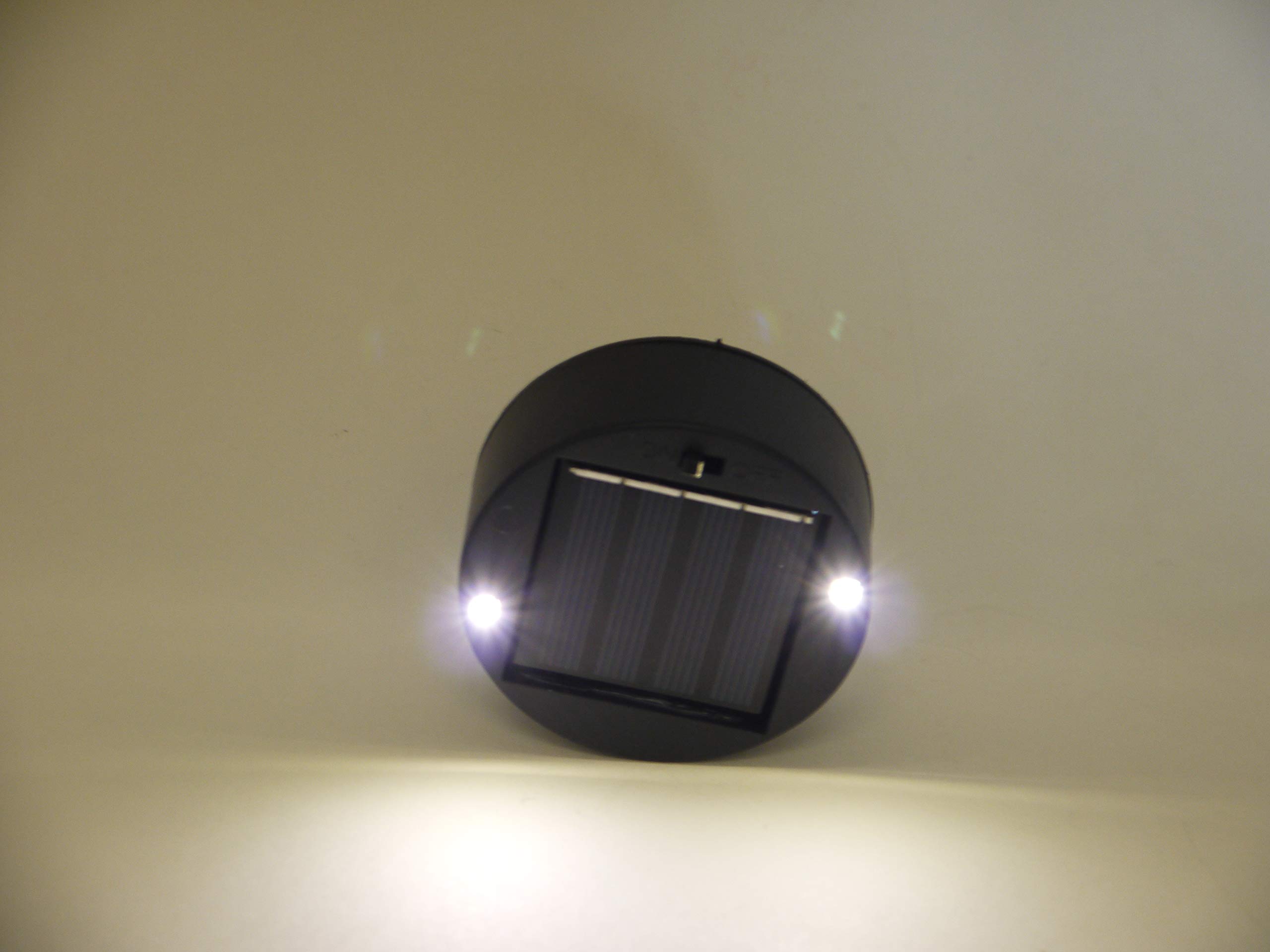 Solarmodul-Solarpanel mit LED Leuchtmitteln für Solar-Kugel-Leuchte OLA Kaltweiß 4000K Ersatzsolareinheit (Einheit mit 2 LED)