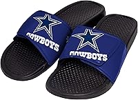 Vista 5 de FOCO mens NFL Team Cropped Big Logo Shower Sport Slide Flip Flop Sandals