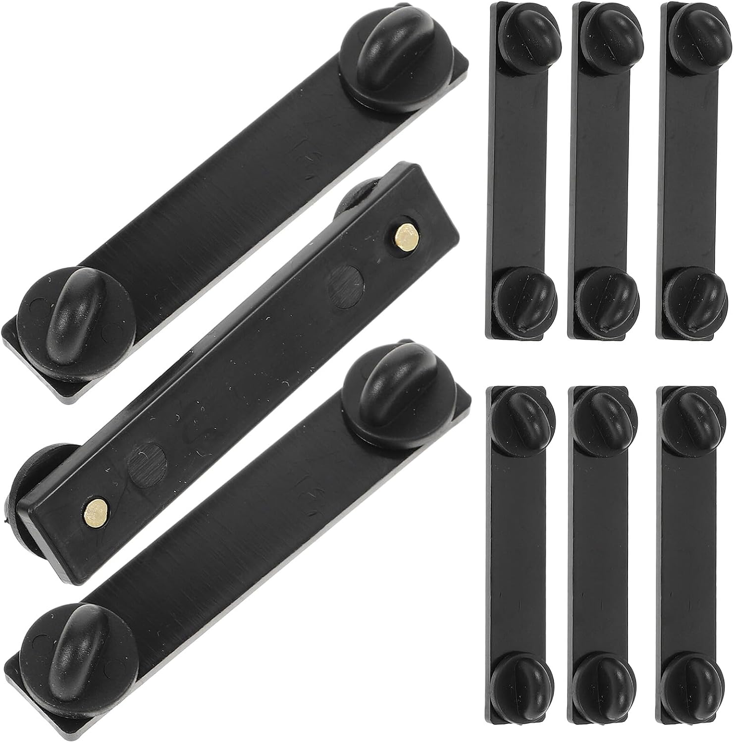 10Pcs Locking Lapel Pin Back Bars Plastic Clutch Pin Backings for Brooch DIY Jewelry Making Accessories Versatile Tie Tack Fasteners for Service Bars