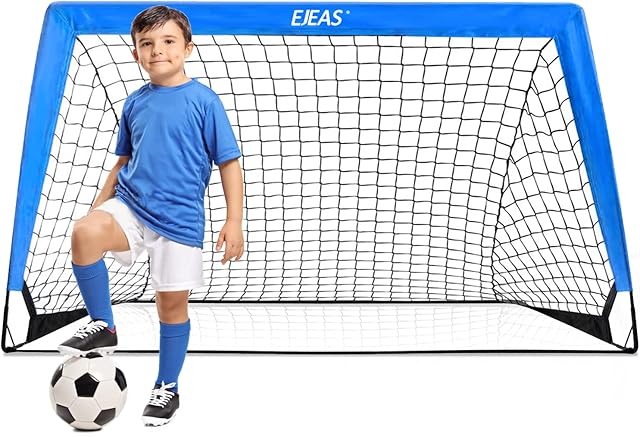 EJEAS Football Net Pop up Football Goal Post for Kids Garden Football Training 1 Pack