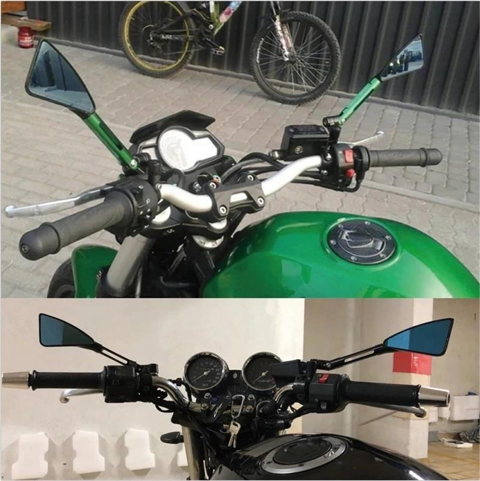 Amazon | オートバイ用バックミラーセット バイクミラー サイド