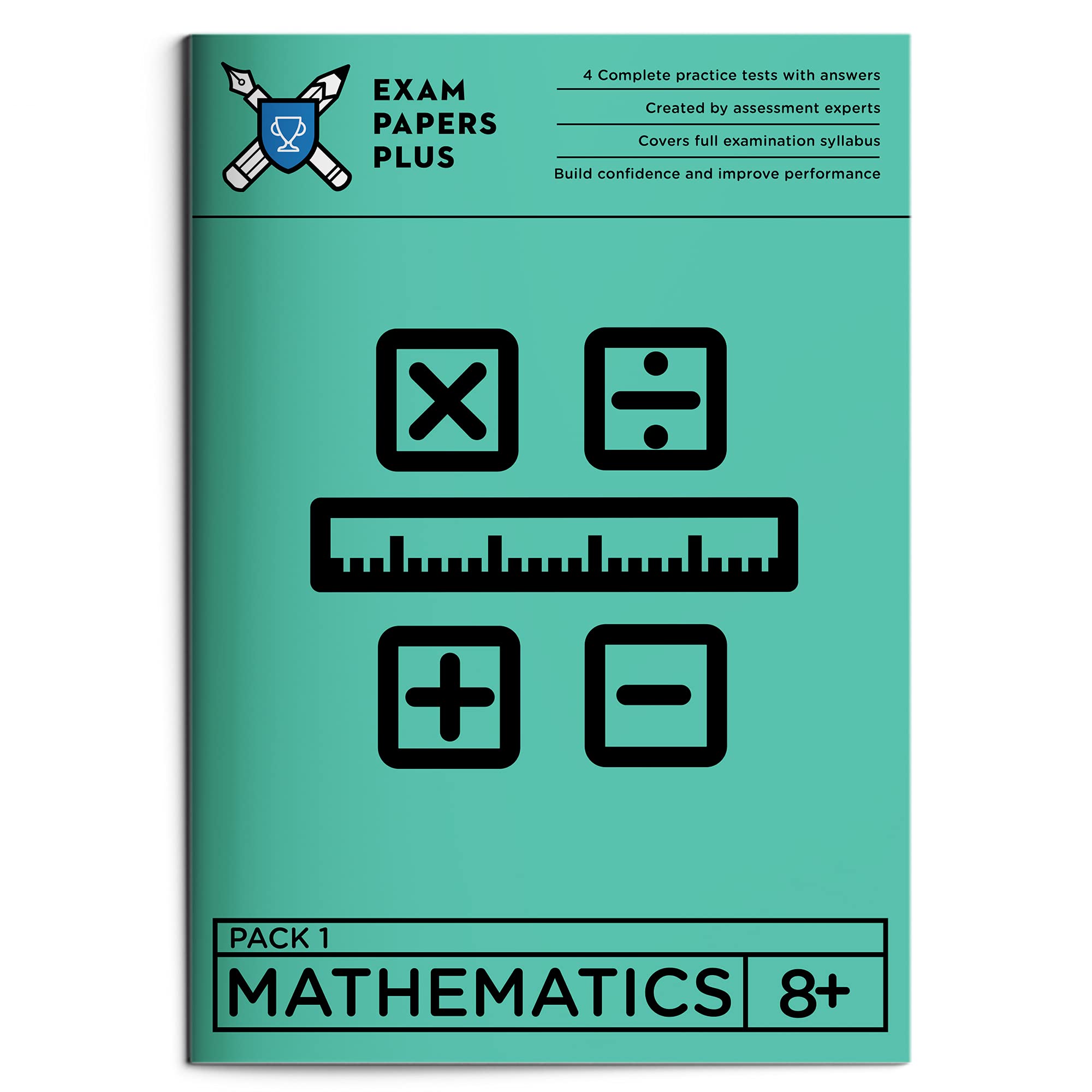 KS2 Maths Year 3, 8+ Maths Book Practice Papers 2025-2026, Mock Exam Experience for Home Practice, Separate Answer Sheet for Parents - Exam Papers Plus