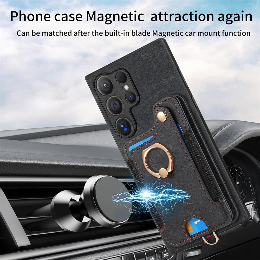 Phone Case for Samsung Galaxy S24 Ultra 5G Wallet Cover with