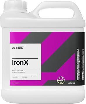 CARPRO IronX Iron Remover يوقف بقع الصدأ وفشل ما قبل النضج في طلاء شفاف ، إزالة ملوث الحديد - 4 لتر عبوة 135 أوقية
