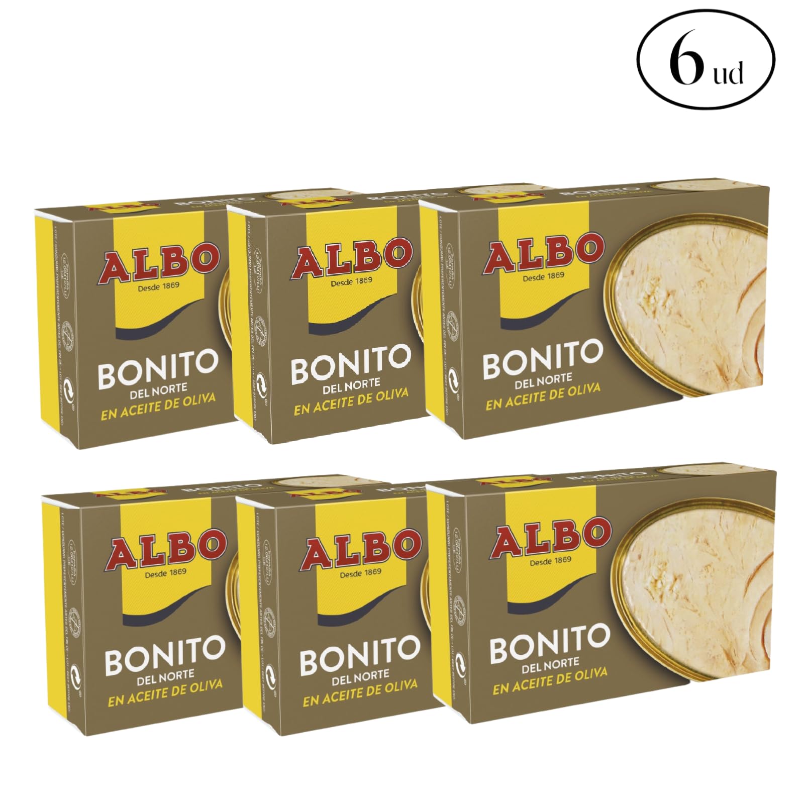 Albo Bonito del Norte en Aceite de Oliva 6x120 g (Paquete de 2)