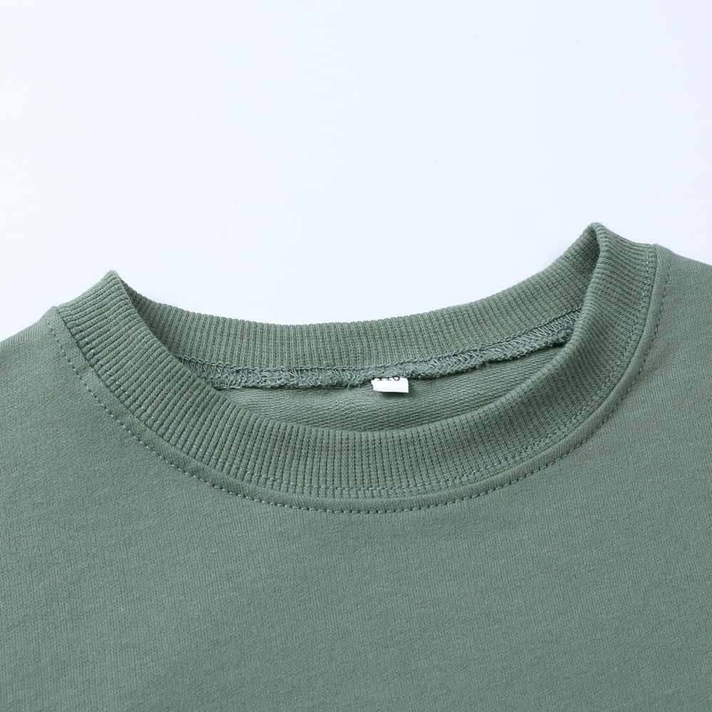 Toddler Boy Fall Outfits 3T 4T 5T Boys Clothes Kids Solid Sweatsuits Cotton Sweatshirt and Pants Clothing Sets - Image 7