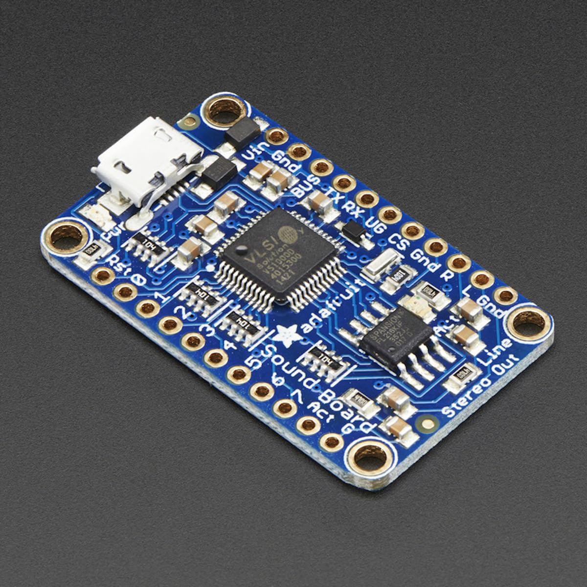 Adafruit Audio FX Mini Sound Board, WAV/OGG Trigger mit 2MB Flash, 2342