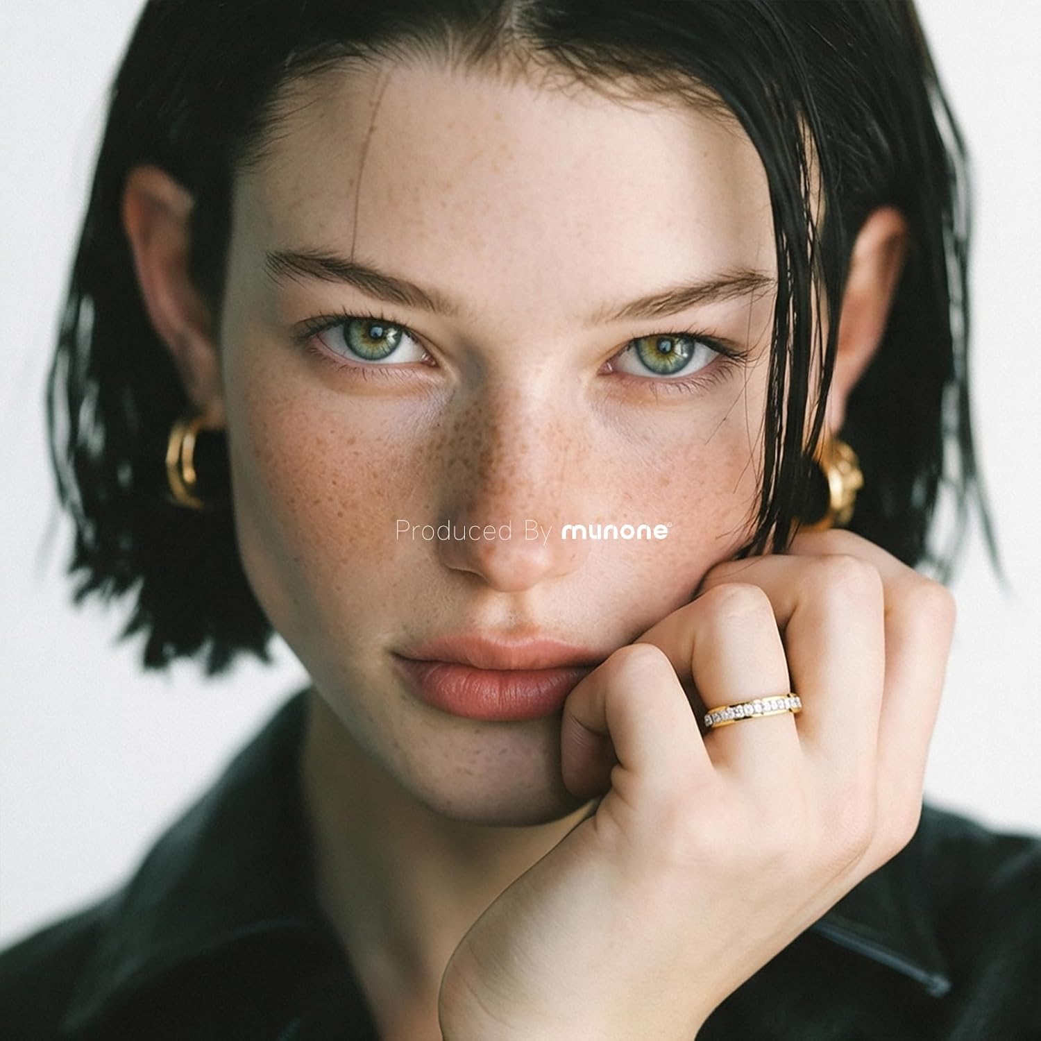 18k Gold Plated Minimalist Princess Cut Cubic Zirconia,Channel Set Eternity Rings for Women Men,Non Tarnish Hypoallergenic Titanium Band Stackable Ring - Image 3