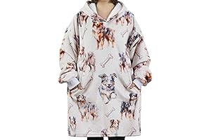 Cozy and Stylish: Australian Shepherd Blanket Hoodie