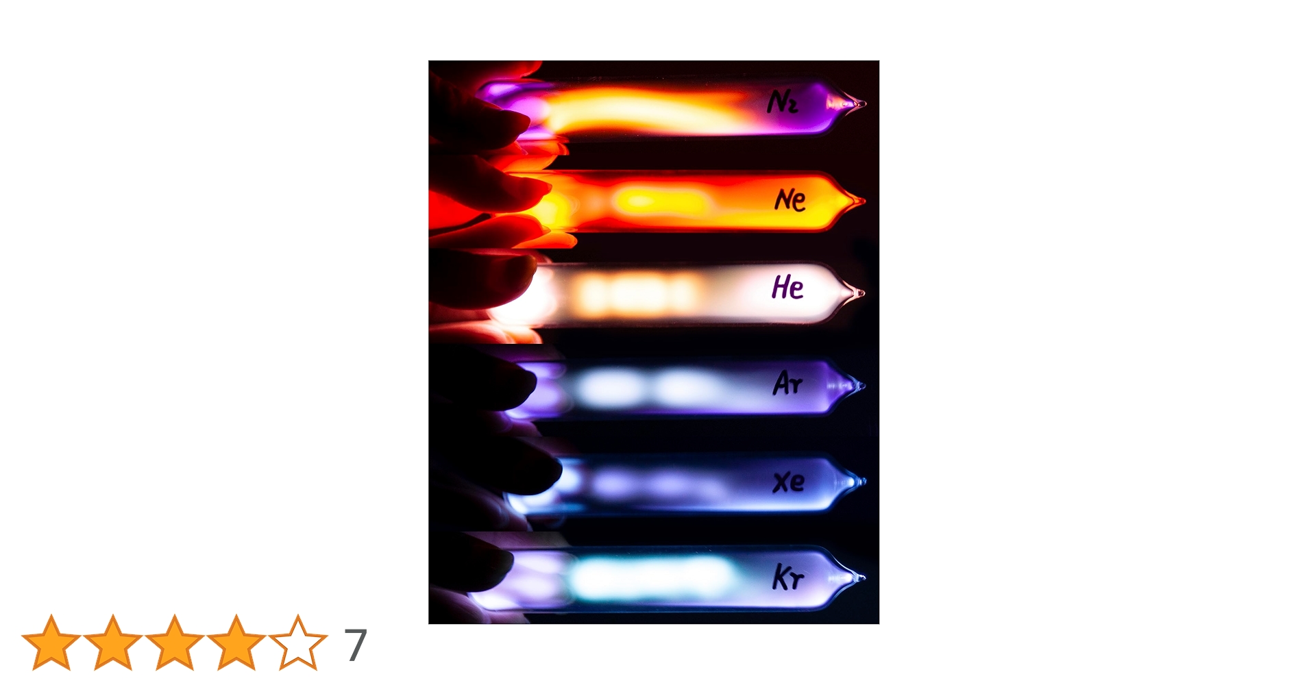 Amazon.co.jp: 希少な発光ガス元素コレクション、99.999%純度