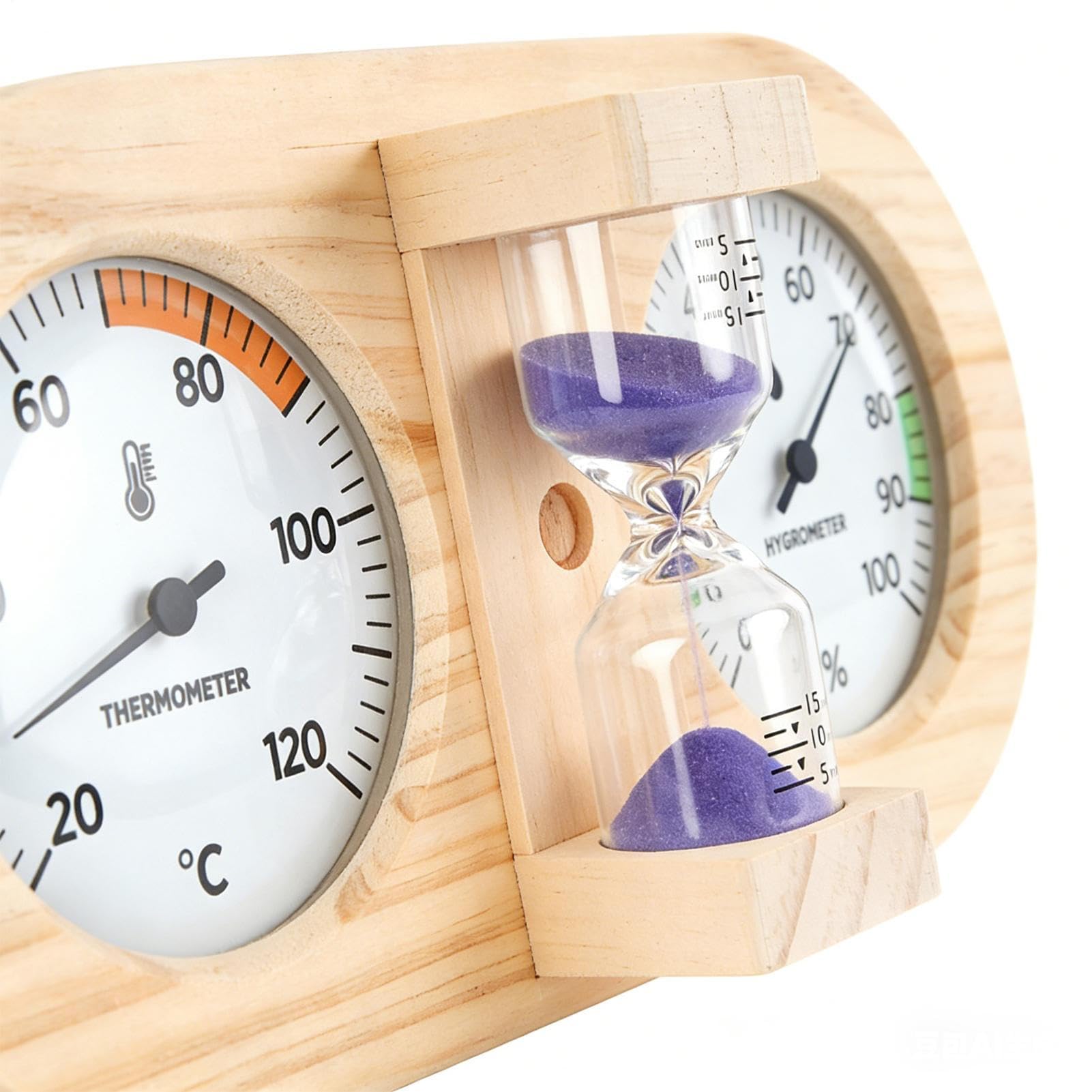 Minuterie À Sable de Sauna Testeur d'Humidité