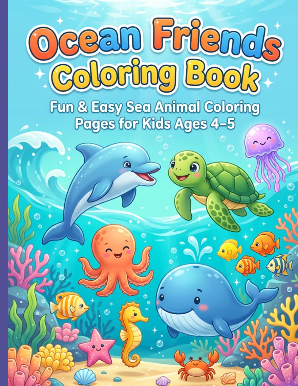Ocean Friends: Coloring Book