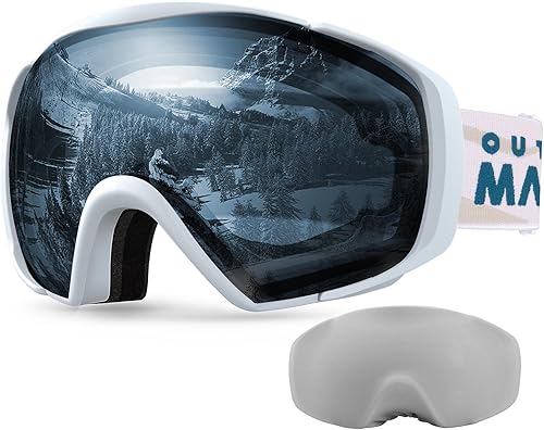 Miniatura 30 de OutdoorMaster Gafas de esquí con cubierta, gafas de nieve para snowboard OTG antivaho
