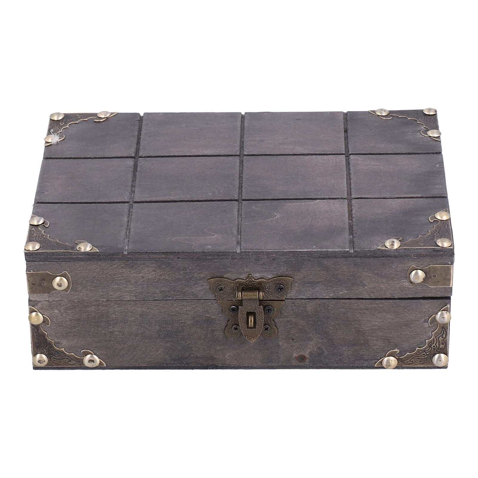 CLAPONCLAPON Antique Jewelry Box, Durable Retro Cosmetics Box European Style Fine Workmanship for Women for Jewelry for Necklace