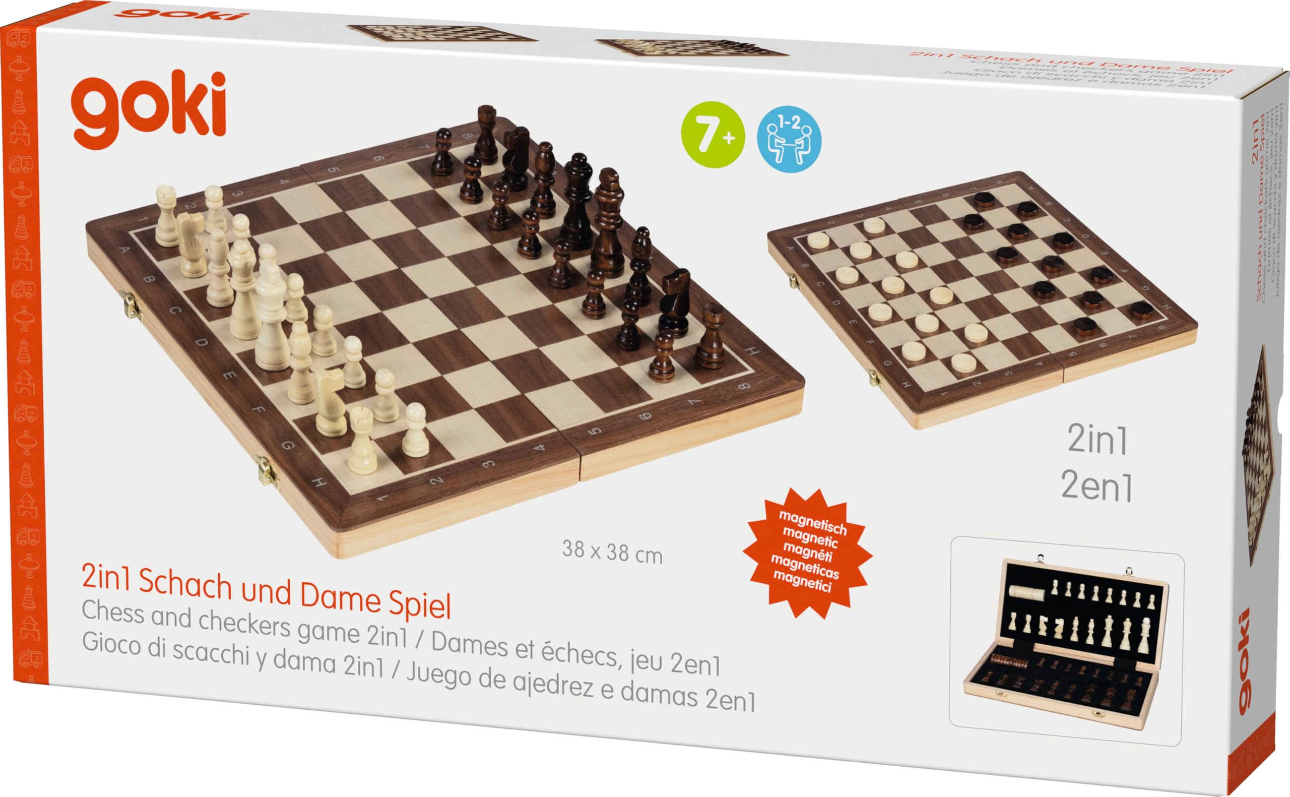 Schach/Dame Spiel 2in1, per St