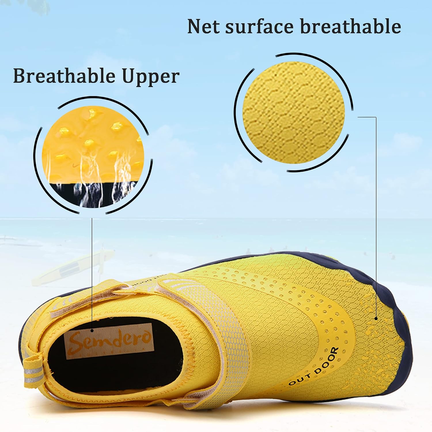 Water Shoes Aqua Sports Shoe Women Men Barefoot Water Shoes Unisex Quick Drying Trail Running Shoes Gym Fitness Trainers for Beach Yoga Swim Surfing Diving Boating Pool