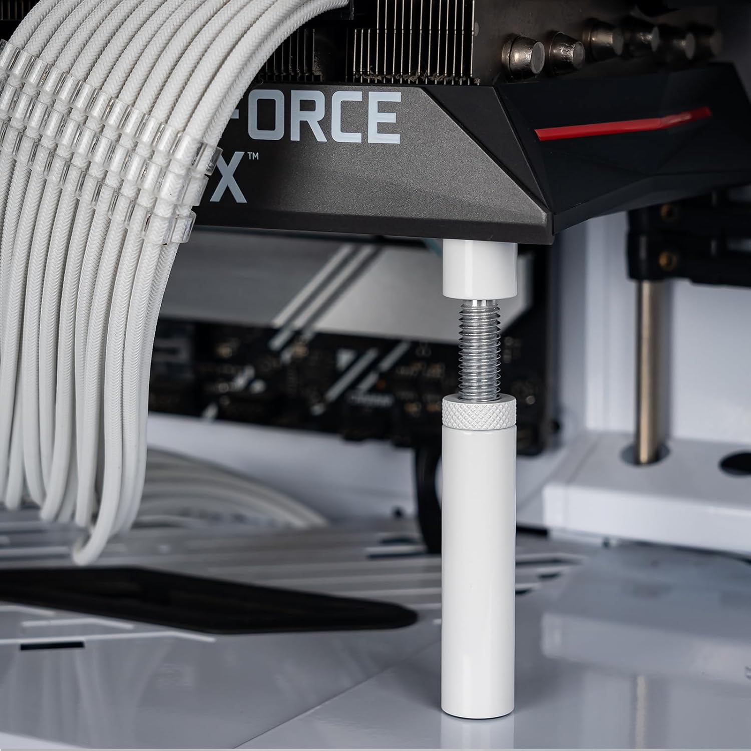 GPU Support Brace, Anti Sag Bracket for Graphics & Video Cards, White, L(74-120mm) - Image 7