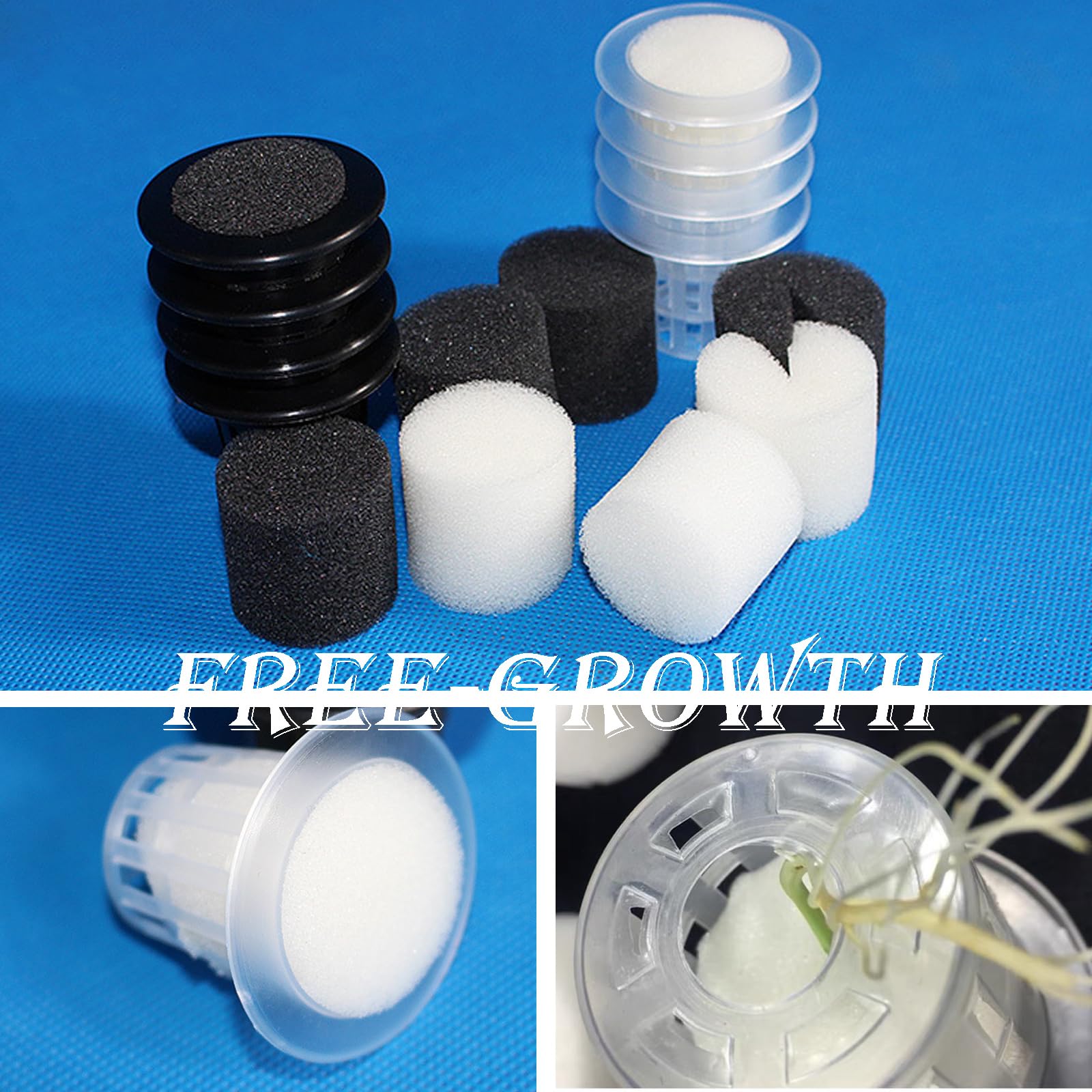 50 Piezas 32 * 30mm Esponja Hidropónica, Soilless Hydroponics, Plantar Herramientas de Esponja, Esponjas Hidropónicas Sin Tierra, para Cultivar Hortalizas y Flores
