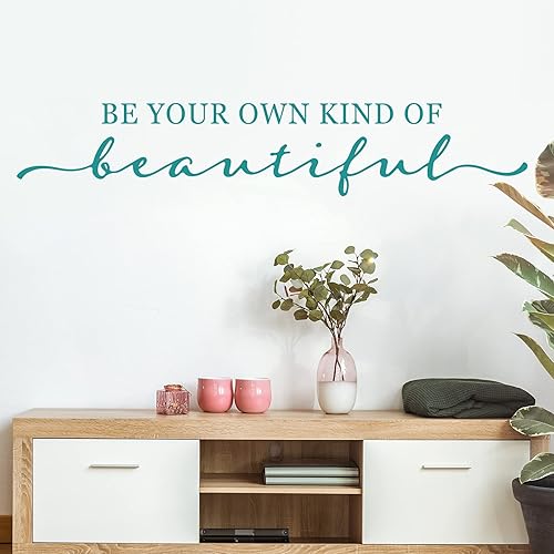 Miniatura 4 de Be Your own Kind of Beautiful Calcomanías de pared extraíbles inspiradoras calcomanías de pared para despegar y pegar, calcomanías de pared