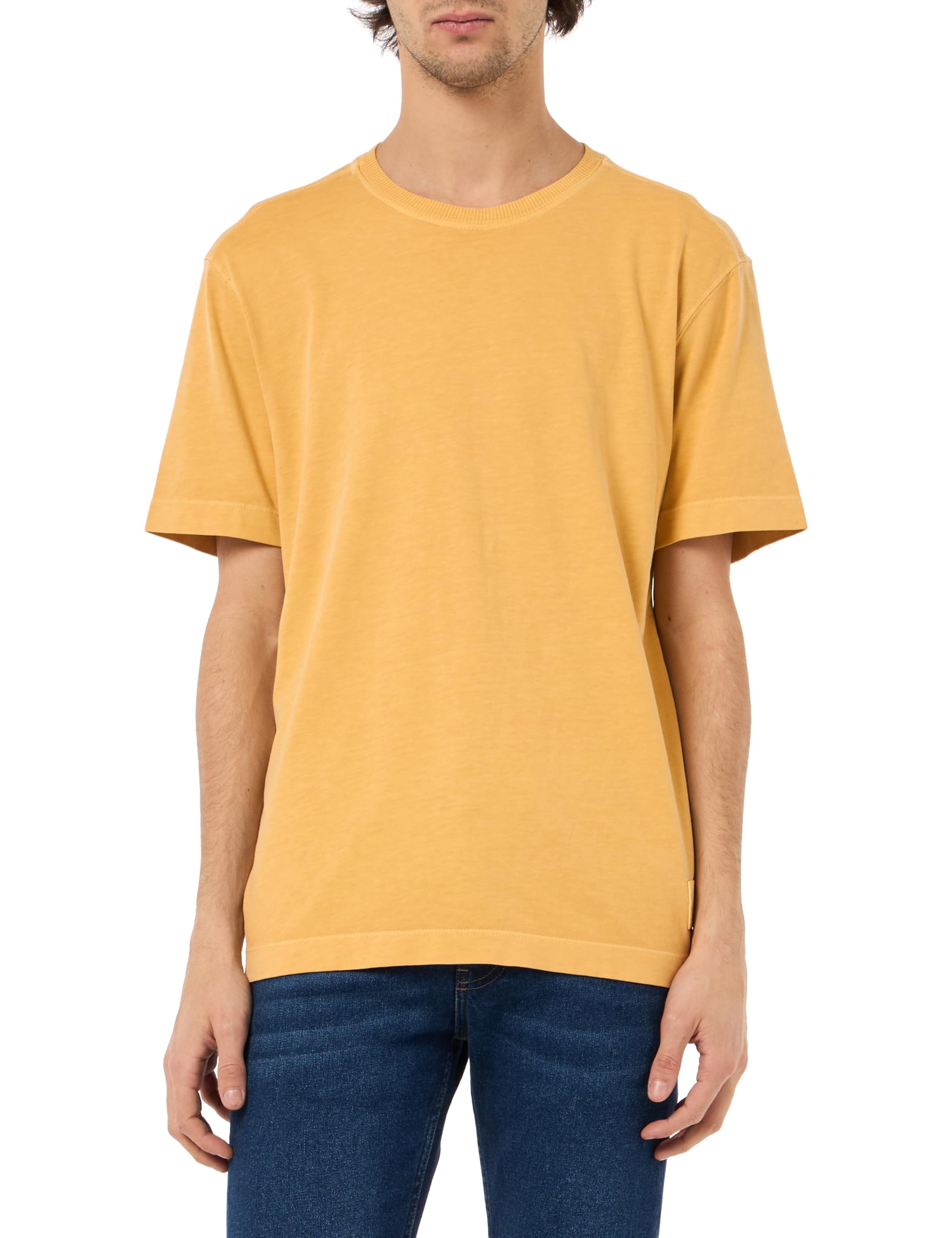 United Colors of Benetton Men's T-Shirt, Model 3ZITU1098, Yellow, XS