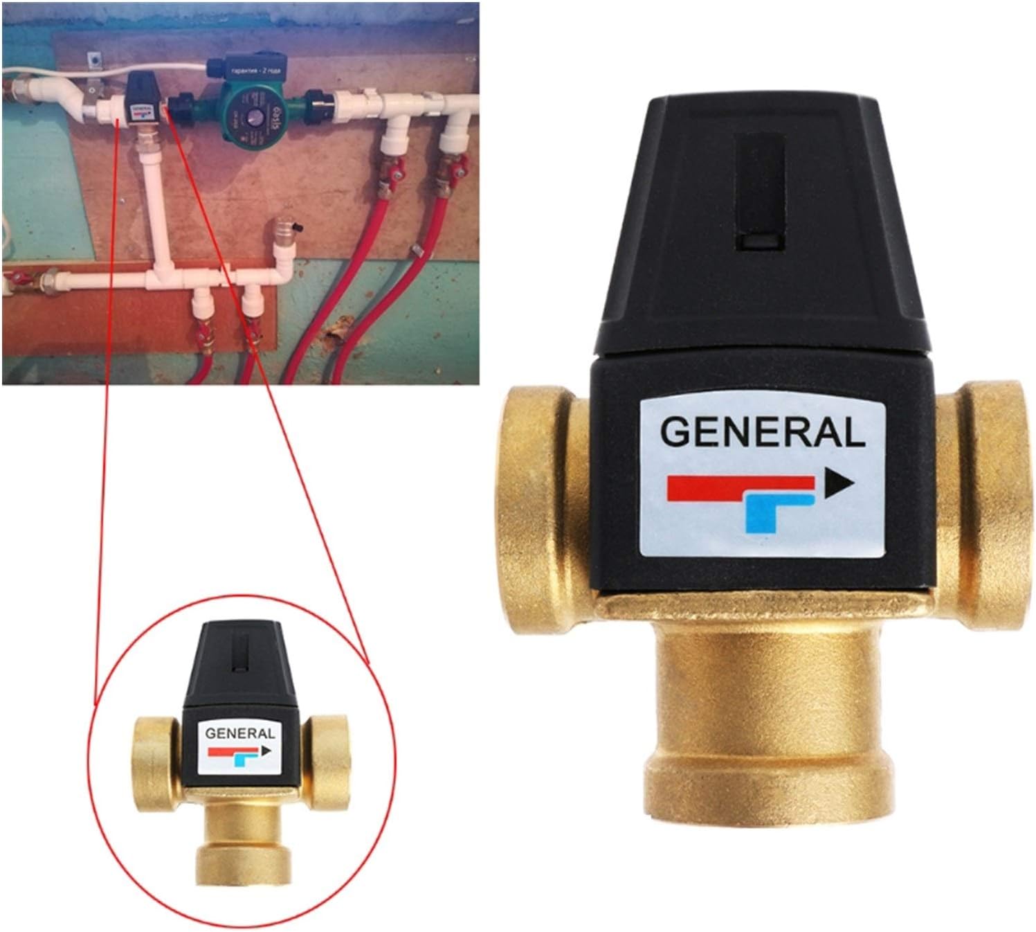 バルブを豊富に在庫｜LIXIL BF-20TM-25A 大型サーモスタット付バルブ