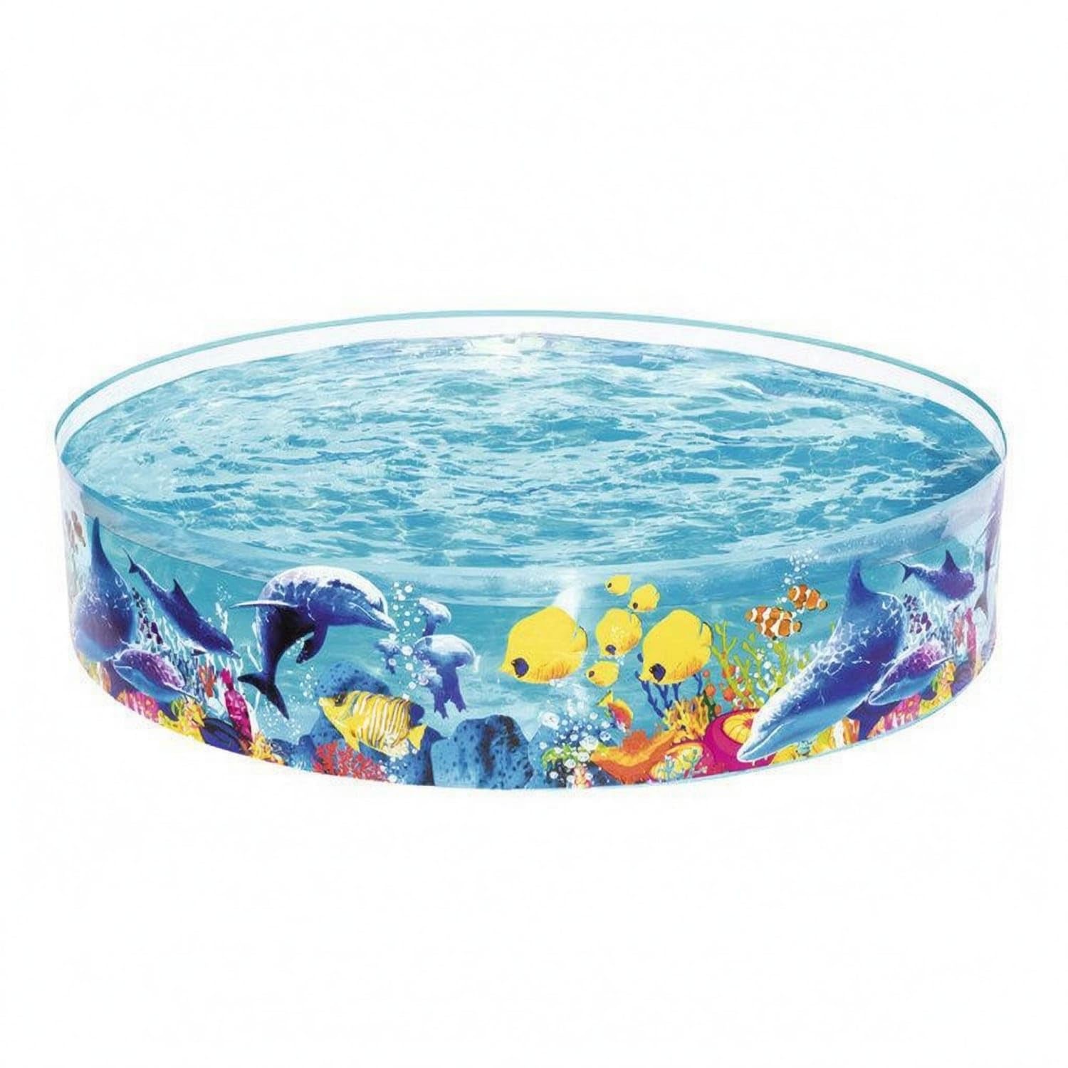 Repair Repair Kit Transparent PVC Pool Rigid Sidewall Hard ABS Pool Ocean Marine Graphics Water Play Item Colorful for Home, Bath Time, 183 * 38cm-image-49