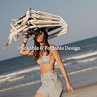 Vista 2 de PRAIA La silla de playa es ligera, plegable, duradera y fácil de transportar