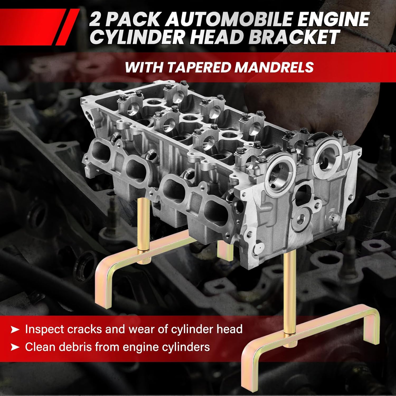 DASBET Valve Stem Seal Remover and Installer Valve Stem Seal Removal Tool & Cylinder Head Stands