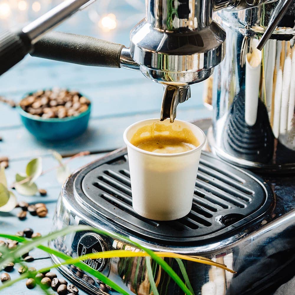 BIOZOYG 1000 Stück Kaffeebecher Pappbecher 100ml / 4 oz Ø 62 mm weiß - Einwegbecher plastikfrei - Becher aus nachhaltiger Forstwirtschaft - Kaffeebecher Einweg