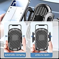 Vista 3 de Soporte de teléfono celular para automóvil, salpicadero, parabrisas, ventilación de aire, soporte universal para teléfono celular, con ventosa