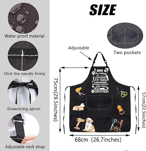 Miniatura 6 de JXGZSO Regalos para peluqueros para perros, delantal de peluquería para mascotas, delantal de peluquería para perros, regalos para estilista de