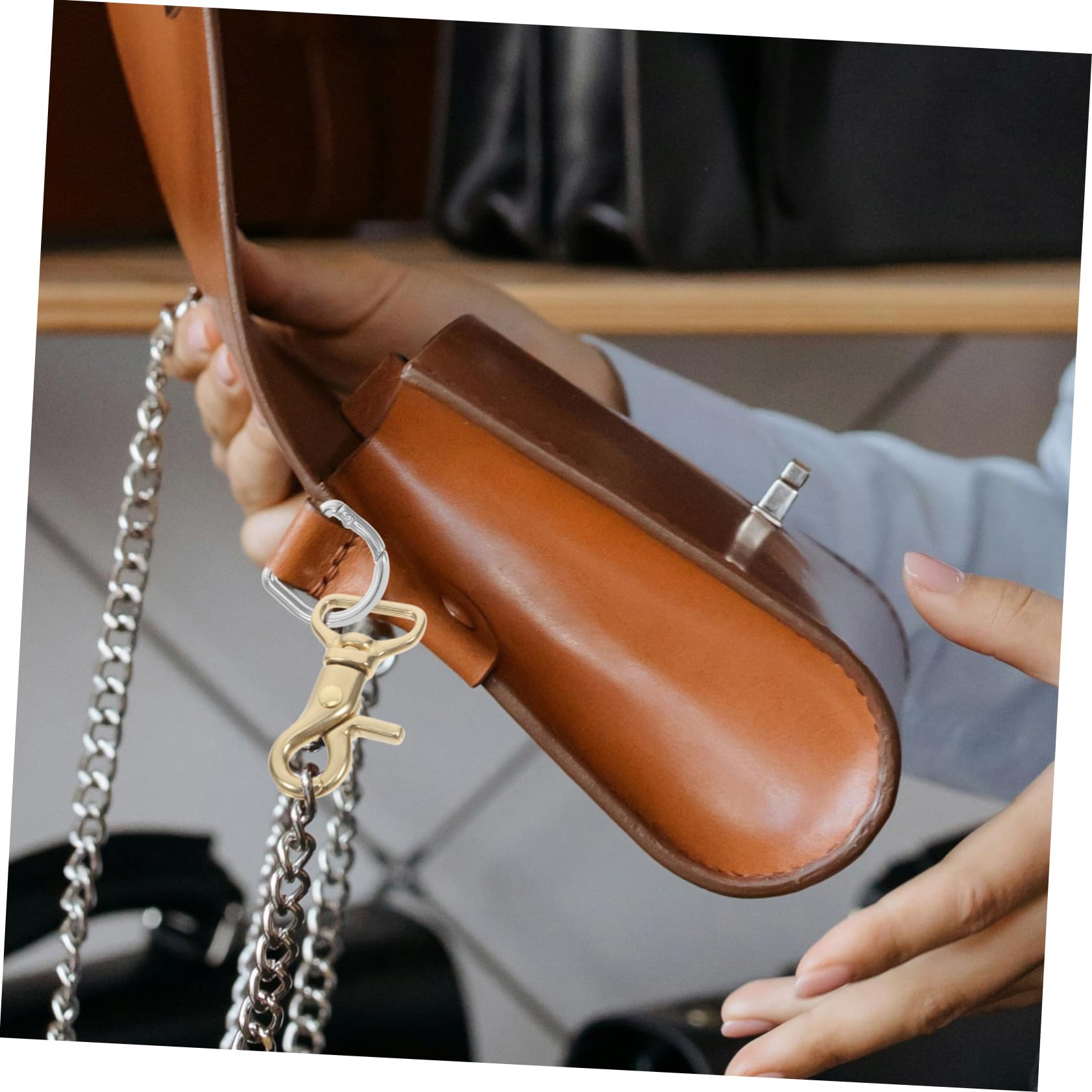 NULYLU Brass Trigger Snap Hook Heavy Duty Swivel Snap Hook for Lanyards Keychains