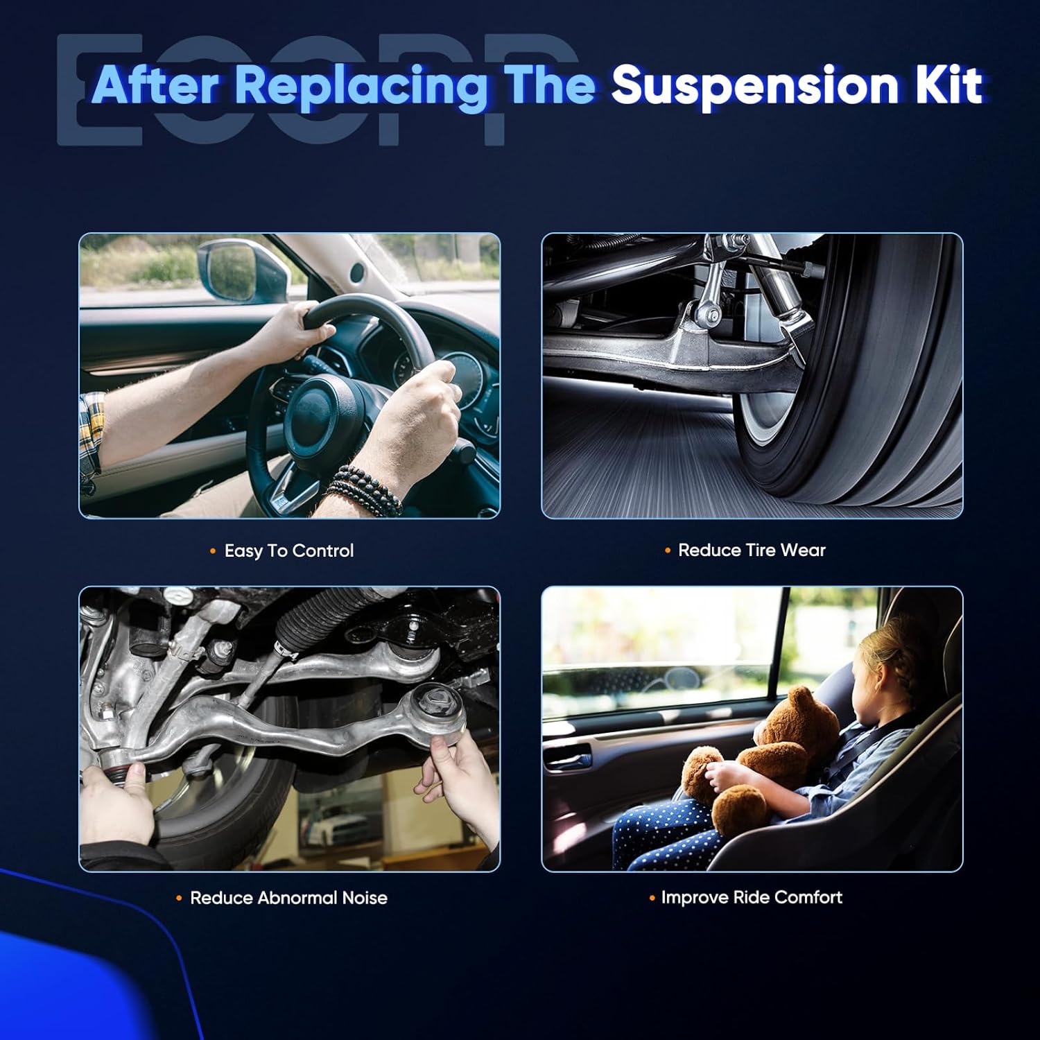 ECCPP Front Inner Outer Tie Rod End Lower Upper Ball Joint Steering Arm1970-1972 for Dodge for Charger/for Coronet 1970-1972 for Plymouth for Road Runner/for Satellite