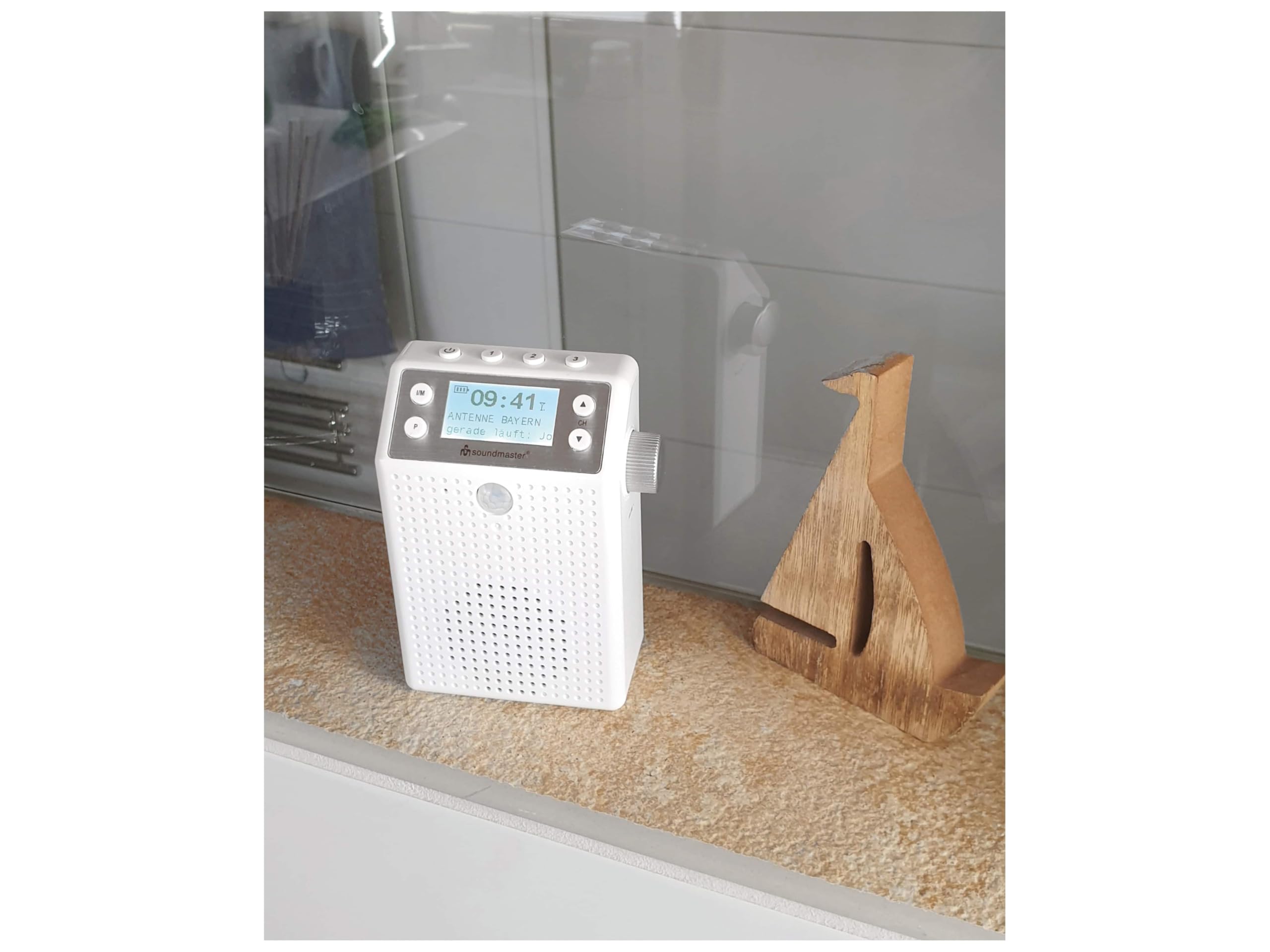 Soundmaster DAB60WE Radio Da Doccia Portatile con DAB+ FM-RDS Bluetooth