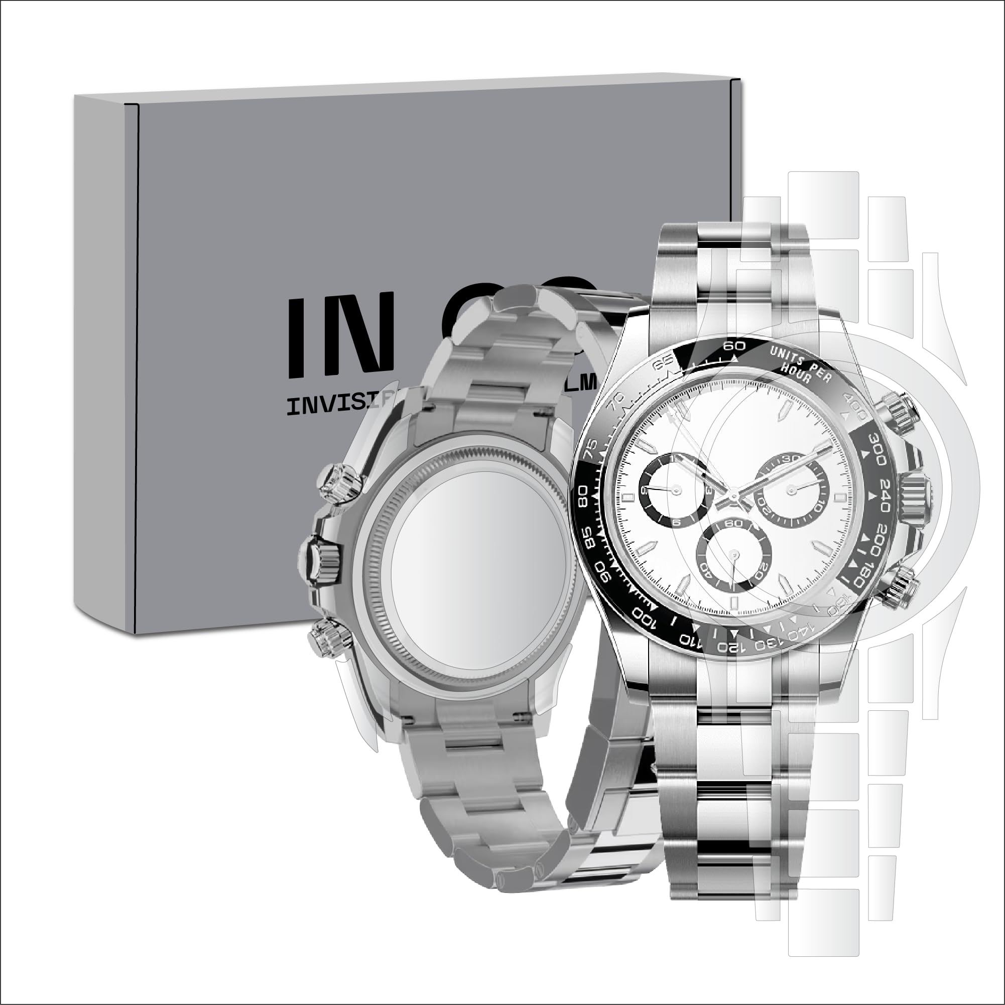 ROLEX DAYTONA手巻き用 風防 未使用 クリア Amazon.com: INCO Watch Protection Film Compatible with Ref. 126500