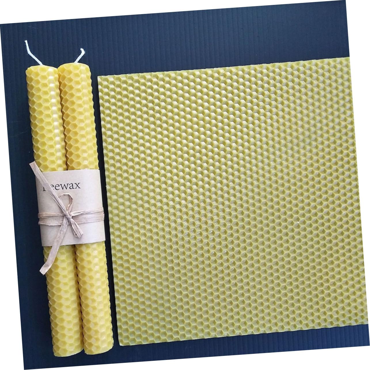 SEWACC Juego de 10 Piezas para Hacer Velas Aromáticas Cilíndricas de Cera de Abeja con Núcleo de Algodón, Ideal para Adornos de Escritorio y Uso en Banquetes Color Aleatorio
