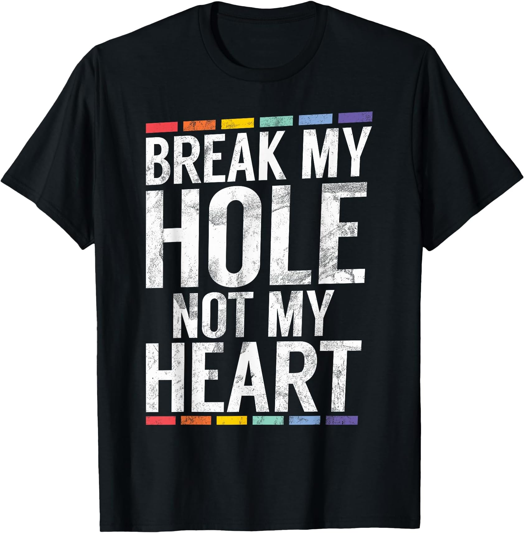 Break My Hole not My Heart Funny Gay T-Shirt