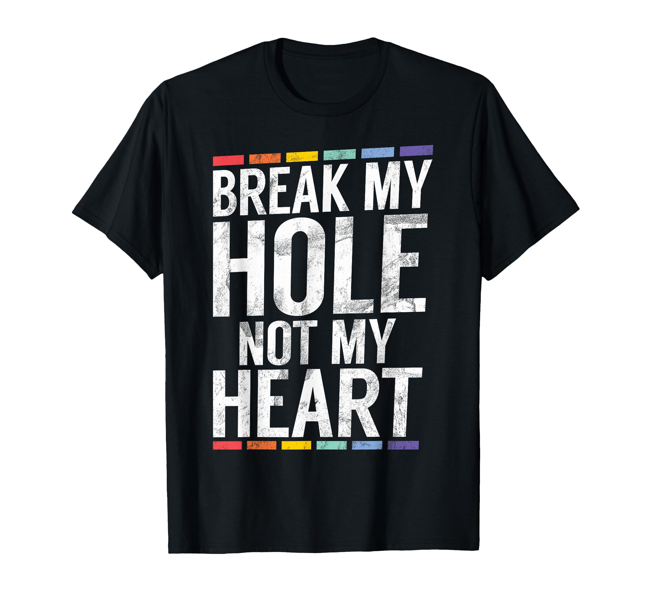 Break My Hole not My Heart Funny Gay T-Shirt