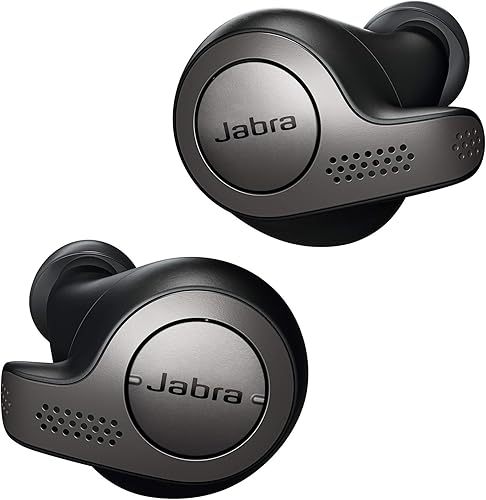 Jabra Elite 65t Auriculares inalámbricos con Alexa habilitados con funda de carga IP55, color negro titanio (renovado)