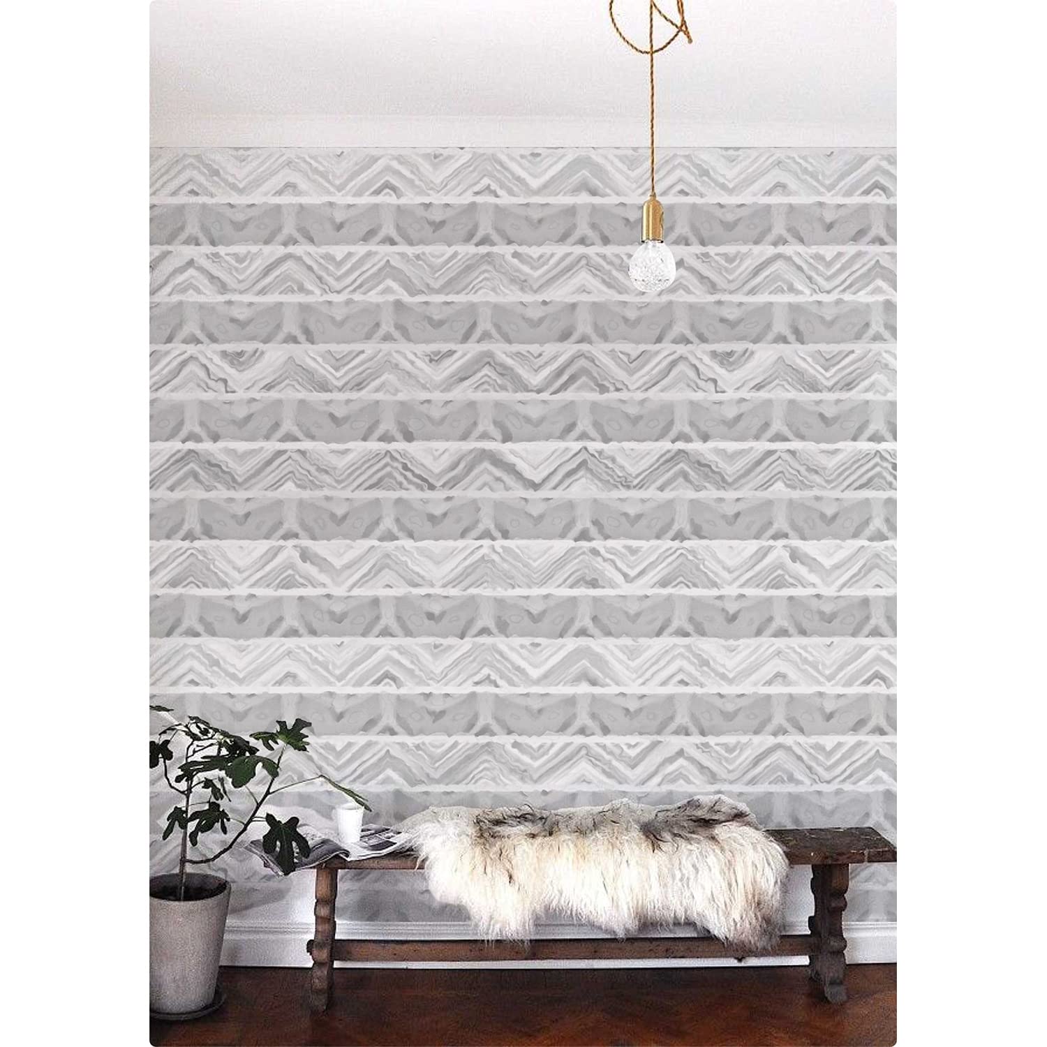 Mural auto-adhésif Coloray pour chambre ambiance scandinave simple et chaleureuse