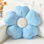 Flower Pillow, Flower Shaped Pillow Decorative Throw Pillows for Bed Couch, Cute Daisy Pillow Dorm Decor Floor Seating Cushion (Pink, 15 Inches)