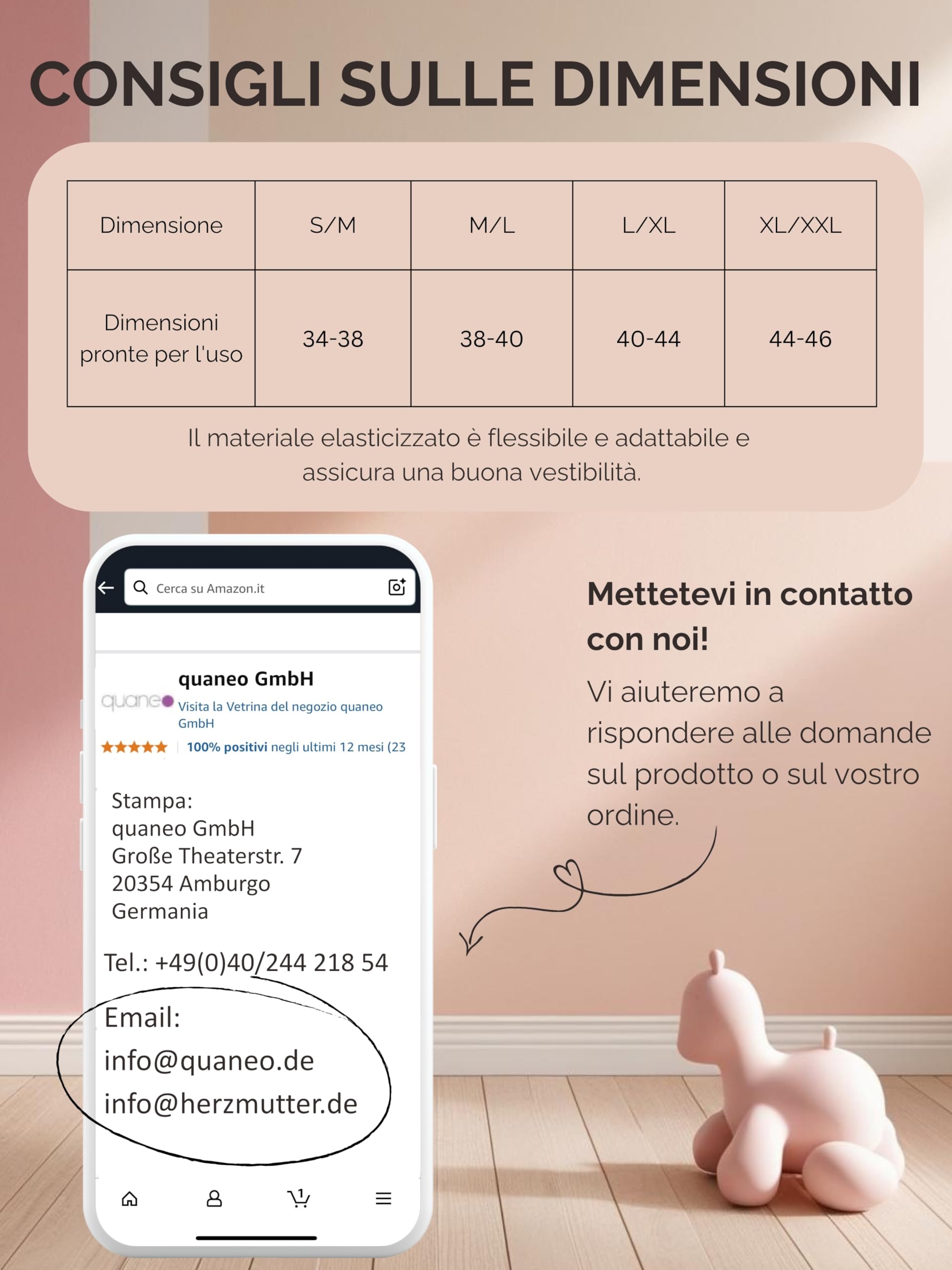 Herzmutter Mutande per la Gravidanza Sostegno - Mutandine Premaman - Senza Cucitura - Slip Supporto - Biancheria Intima per Futura Mamma Comoda - 5500